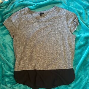 EUC Gray and Black Short Sleeve